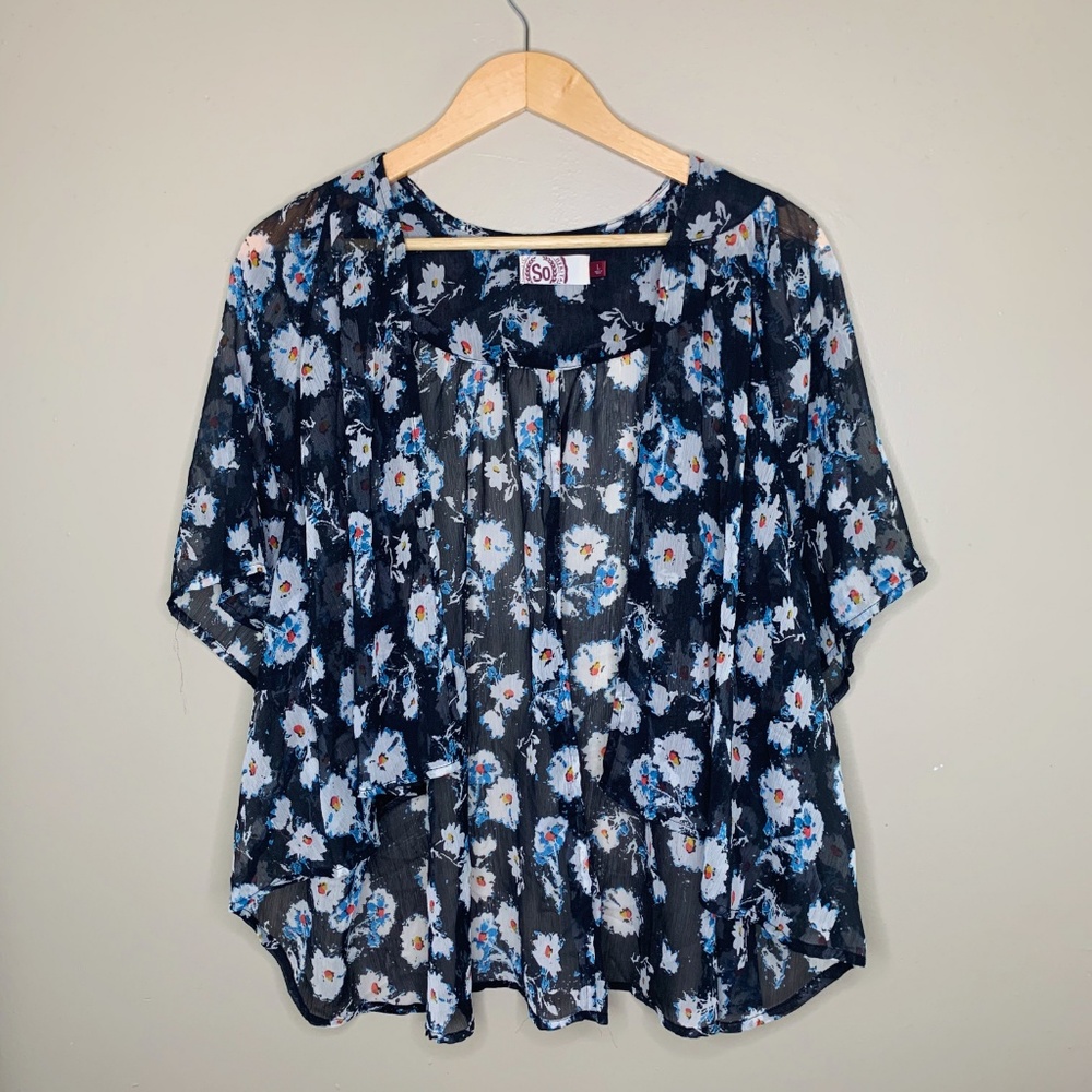 Floral Sheer Cover-Up